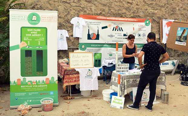 stand-sensibilisation-mégots-greenminded