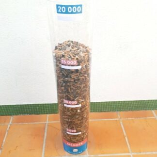 tube mégots de cigarettes - ramassages de déchets - tube plexiglas gradué