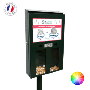 cendrier sondage petit prix pas cher standard Collecte recyclage mégots de cigarettes - GreenMinded Boutique en ligne Zéro-Mégot : Cendriers de Poche, Cendriers Sondage, Cendriers Extérieur. Ventes au profit de l'association GreenMinded.