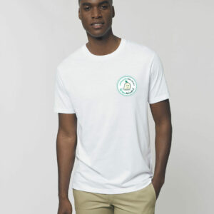 T SHIRT-BADGE---BLANC---COTON-BIO---HOMME---GREENMINDED