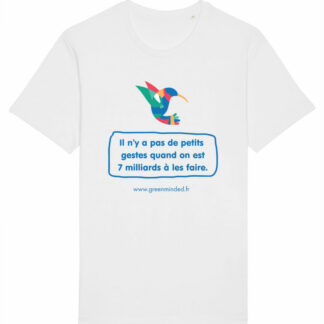 T SHIRT-COLIBRI---BLANC---COTON-BIO---DEVANT---GREENMINDED
