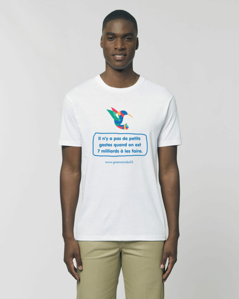 T SHIRT-COLIBRI---BLANC---COTON-BIO---HOMME---GREENMINDED