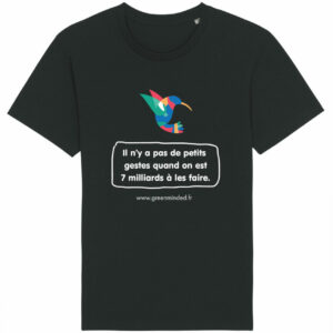 T SHIRT-COLIBRI---NOIR---COTON-BIO---DEVANT---GREENMINDED