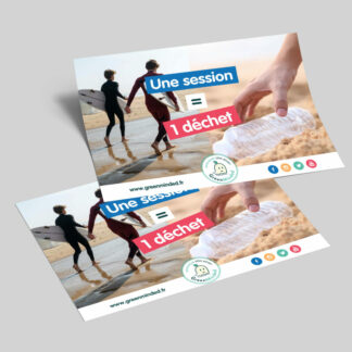 [GRATUIT] Affiches à Imprimer - Surf - 1 session = 1 déchet