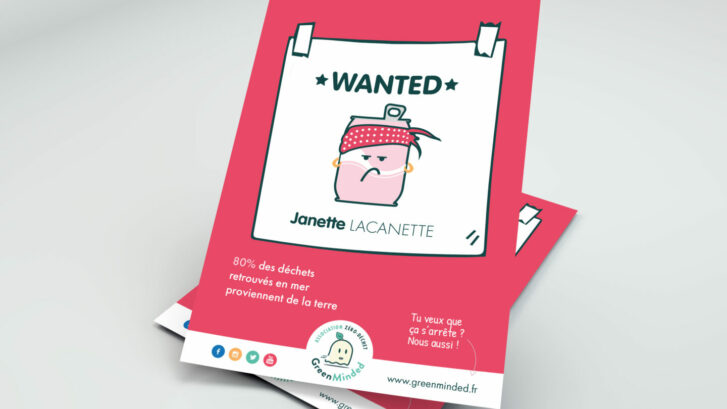 Affiche - Janette LACANETTE - Ramassage de Déchets - GreenMinded