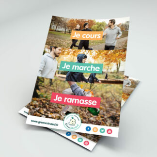 Affiche de Sensibilisation - Balade - Ramassage de Déchets - GreenMinded