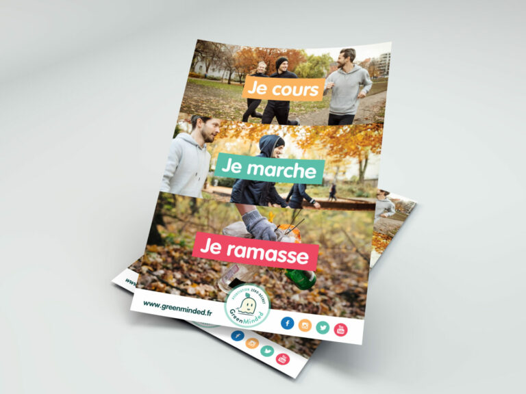 Affiche de Sensibilisation - Balade - Ramassage de Déchets - GreenMinded