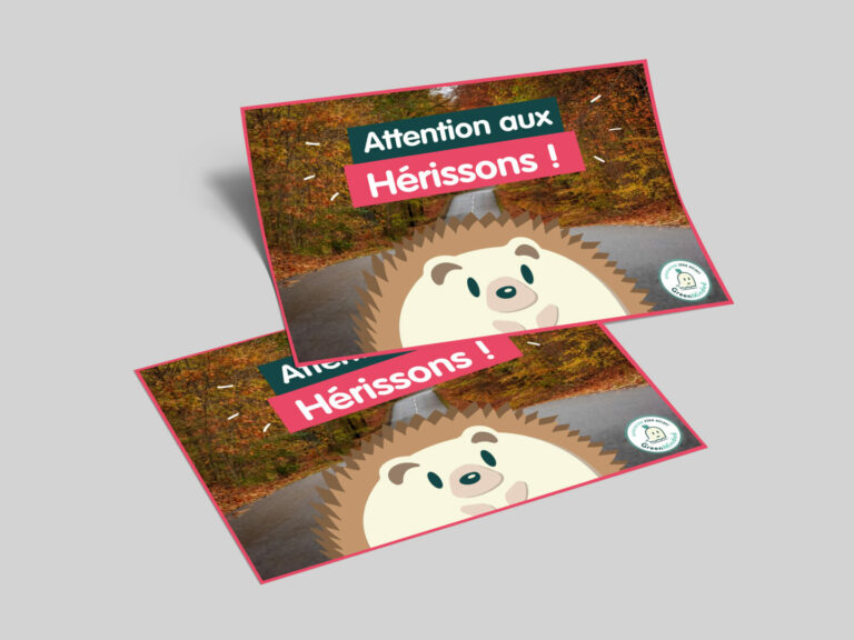 [AVEC PHOTO] Affiche A4 - Attentions aux hérissons ! - Association GreenMinded.pdf