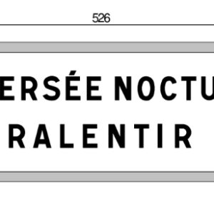 Panneau Routier - Traversée Hérissons