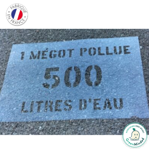 pochoir sensibilisation ecologique megot