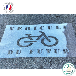 pochoir sensibilisation ecologique velo