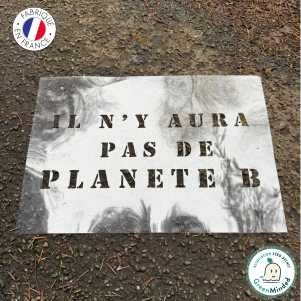 Pochoir “Il n’y aura pas de Planète B” – Sensibilisation Écologique