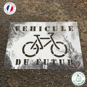 Pochoir "Vélo : Véhicule du Futur" - Sensibilisation à la Mobilité Durable