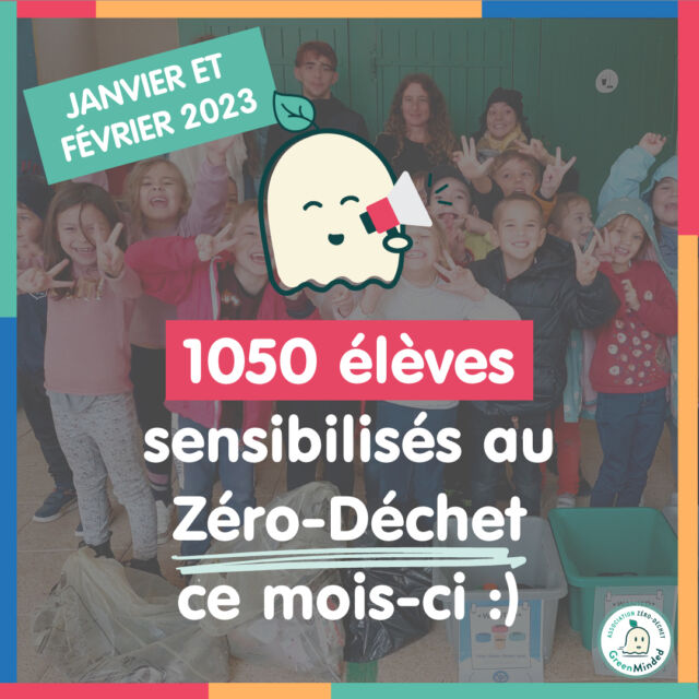 🥳[1050 ÉLÈVES SENSIBILISÉS AU ZÉRO-DÉCHET]

Dans 41 classes réparties sur 6 villes et 7 départements différents, ces deux derniers mois !😃

✅ Depuis Octobre 2022, près de 4 000 élèves ont été ainsi sensibilisés au zéro-déchet 🌿 via notre programme d'éducation à l'environnement "Les GreenMakers" et ce, dans toute la France !

Merci infiniment à tous·tes nos bénévoles du mois de janvier et février 💚 :
Anaïs, Agathe, Laoriane, Antoine, Naïmé, Jade, Lou, Camille, Lou et Mélanie !

-----
📌Inscrire son établissement à notre programme d'éducation à l'environnement : https://www.greenminded.fr/intervention-scolaire/

📌Devenir animateur/rice bénévole : 
https://www.greenminded.fr/devenir-animateur-benevole/

🙏Nous soutenir gratuitement via le moteur de recherche Lilo : http://www.lilo.org/fr/?utm_source=greenminded

#zérodéchet #zerowaste #zerodechet #ecologie #vrac #ecoresponsable #zerodechets #upcycling #nature #recyclage #durable #naturel #diy #zerowastelife #famillezerodechet #reuse #zerowasteliving #plastique #education #environnement #eedd