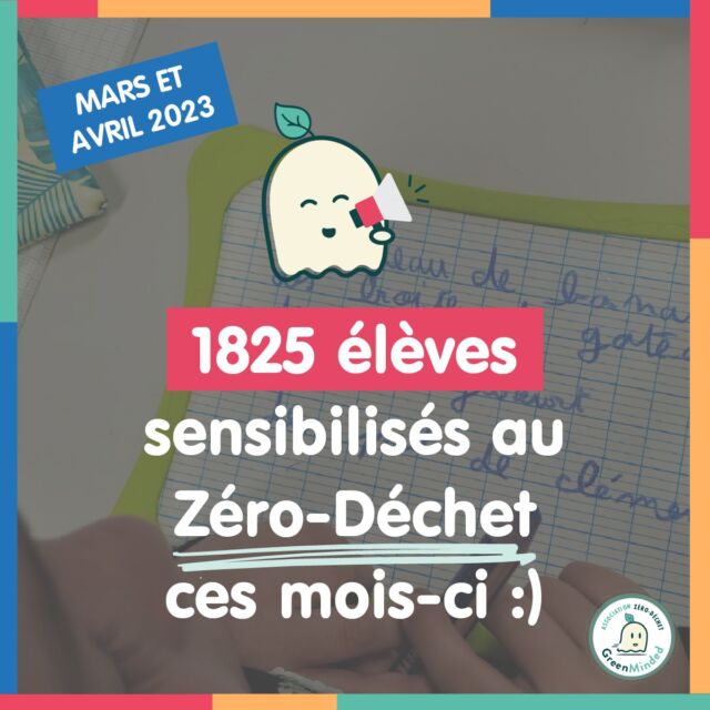 🔥 [BILAN MARS-AVRIL : 1825 ÉLÈVES ALERTÉS SUR LA POLLUTION PLASTIQUE]

Sur ces 2 mois, nous sommes intervenu.es gratuitement dans 73 classes réparties sur 8 départements différents 💪

✅ Depuis Octobre 2022, près de 6 000 élèves ont été ainsi sensibilisés au #zérodéchet via notre programme d'éducation à l'environnement "Les GreenMakers" et ce, dans toute la France 🥰

Merci infiniment à nos 19 bénévoles des mois de mars et avril 💚

-----

📌Inscrire son établissement à notre programme d'éducation à l'environnement : https://www.greenminded.fr/intervention-scolaire/

📌Devenir animateur/rice bénévole : 
https://www.greenminded.fr/devenir-animateur-benevole/

🙏Nous soutenir gratuitement via le moteur de recherche Lilo : http://www.lilo.org/fr/?utm_source=greenminded

#zérodéchet #zerowaste #zerodechet #ecologie #vrac #ecoresponsable #zerodechets #upcycling #nature #recyclage #durable #naturel #zerowastelife #famillezerodechet #reuse #zerowasteliving #plastique #education #environnement #eedd