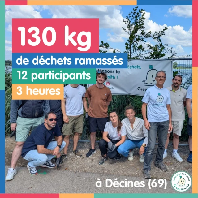 [TEAM BUILDING] Ramassage de déchets avec @circet_france : 130 kg de déchets en moins à Lyon ! 

🤩 Le 29 juillet, nous avons organisé un ramassage avec 12 volontaires de Circet, et ensemble, nous avons collecté 130 kilos de déchets le long du canal de Jonage ! Merci à elleux pour leur motivation et leur engagement 💪

👉 Ce type de prestation nous permet de financer notre mission principale : sensibiliser les jeunes au zéro déchet.

🎓 Grâce à cette action, 240 élèves seront sensibilisés cette année en classe, à travers des ateliers concrets et participatifs autour du zéro-déchet & de la protection de la biodiversité

On espère que ça donnera envie à d’autres entreprises de s’y mettre : c’est bon pour la planète, pour les équipes, et pour les générations futures 🌱

📩 Si vous voulez organiser un ramassage avec nous, contactez-nous : contact@greenminded.fr